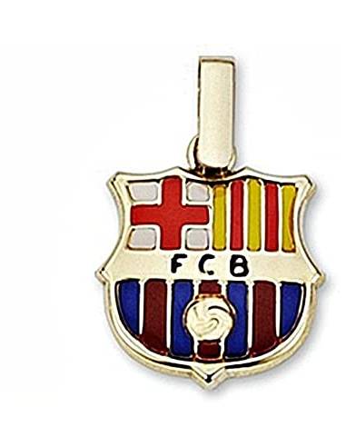 Colgante escudo F.C. Barcelona oro de...