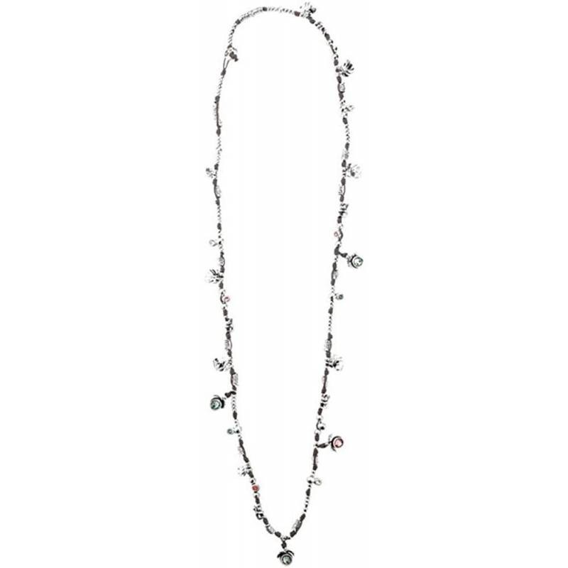 collar de acero y cuero unisex