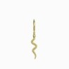 PIERCING ARO SERPIENTE PLATA CHAPADA EN ORO