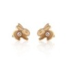 Pendientes Oro 18k Conejito Circonita
