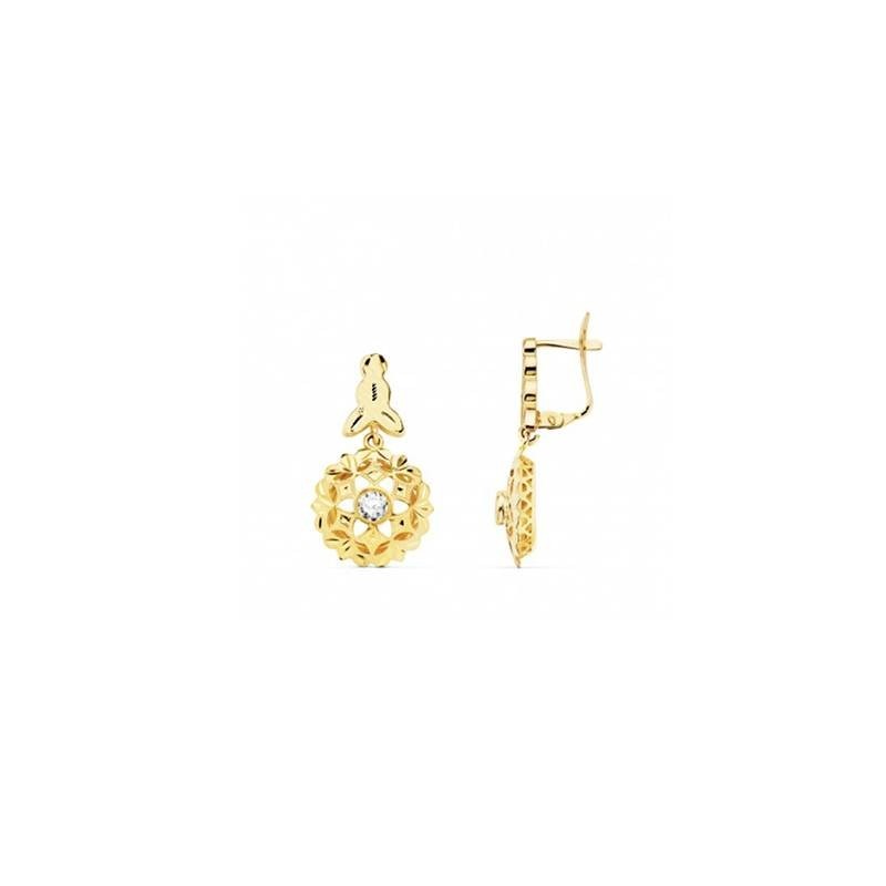 PENDIENTES DE ORO CUBANAS 18 K