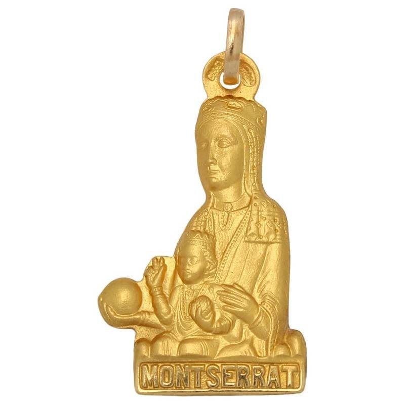 MEDALLA ORO 18KL V. DE MONTSERRAT- 17X29