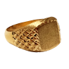 Anillo Sello de Oro 18K Hombre Elegante