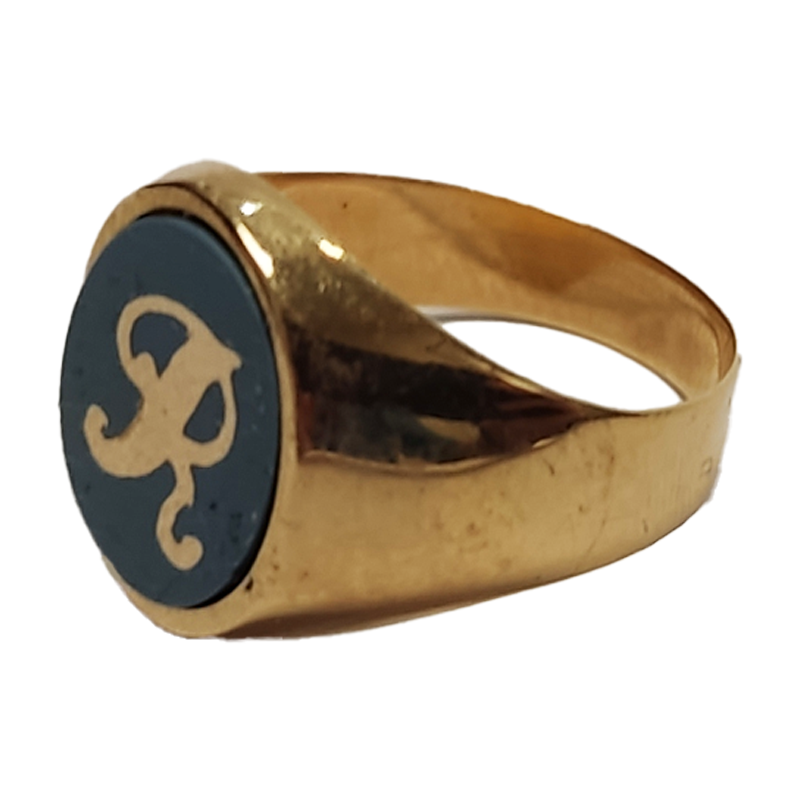 Anillos sello de Oro 18K mujer personalizables con inicial