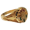 Anillo sello de Oro 18K escudo Real Betis Balompié