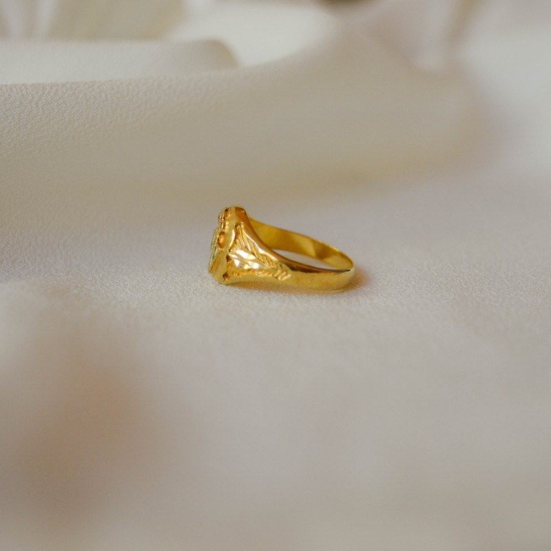 Anillo sello de Oro 18K escudo Real Betis Balompié