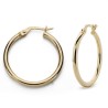Pendientes Aros mujer de Oro 18K grandes redondos (20mm)