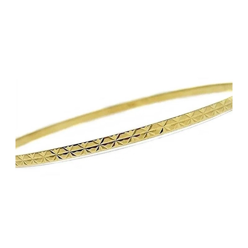 Pulsera Semanario de Aros en Oro 18K para Mujer – Modelo macizo labrado (7 Aros / 28,03g)