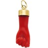 Colgante puño rojo Oro 18k