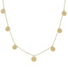 Gargantilla mujer de Oro 18K con mini charms circulos
