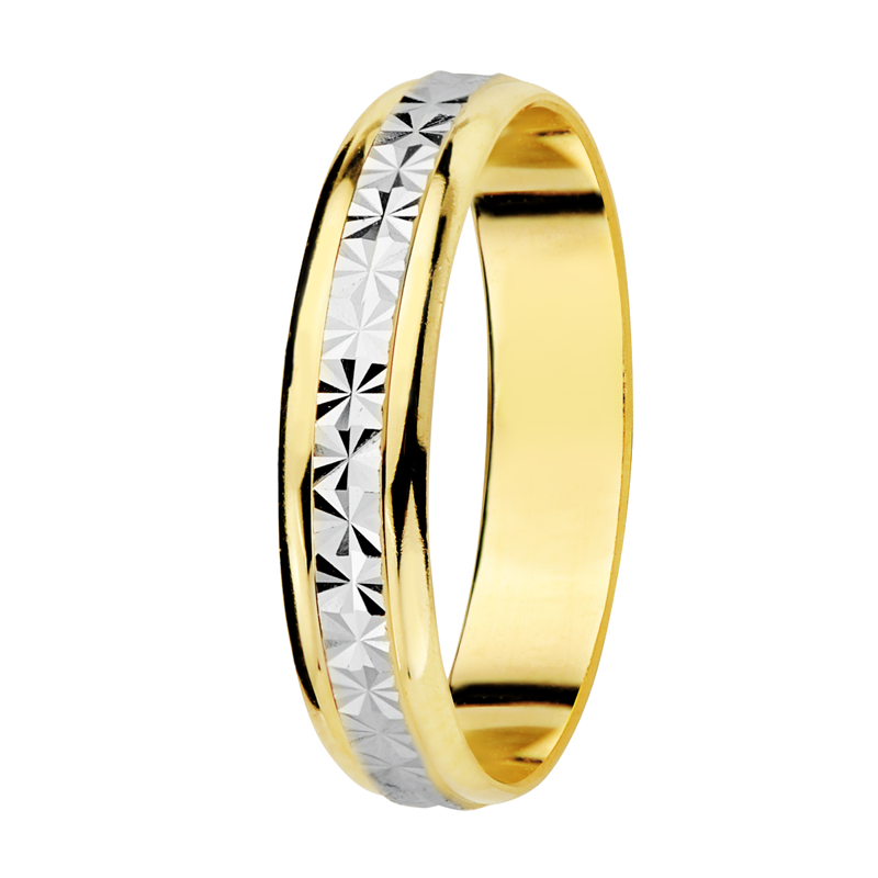 Alianza de Oro 18K Bicolor