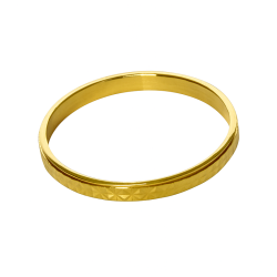 Alianza de Oro 18K finamente grabada