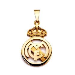 Colgante escudo calado Real Madrid Oro 18k