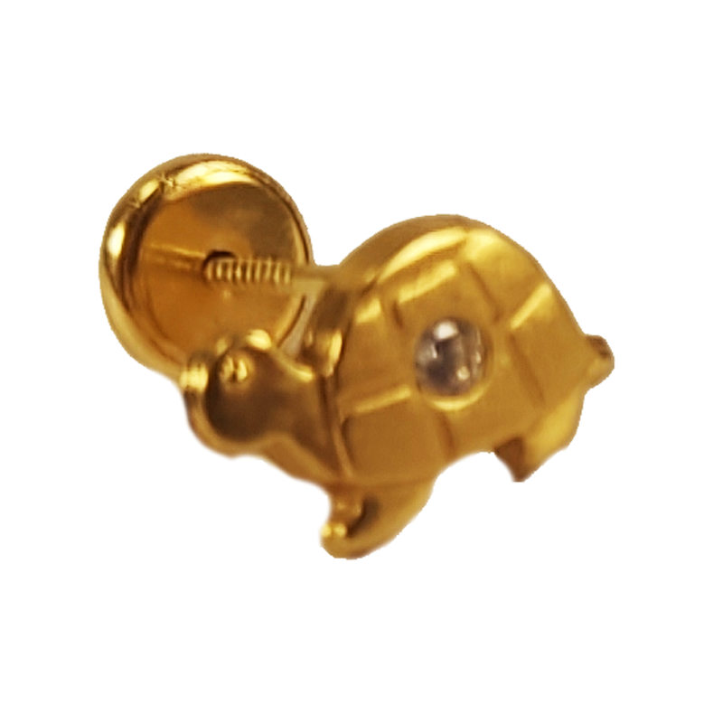 Pendientes Tortuga en Oro 18K (0,7g)