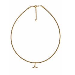 Collar en tono dorado