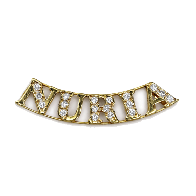 Colgante de Oro 18K personalizado "Nuria"