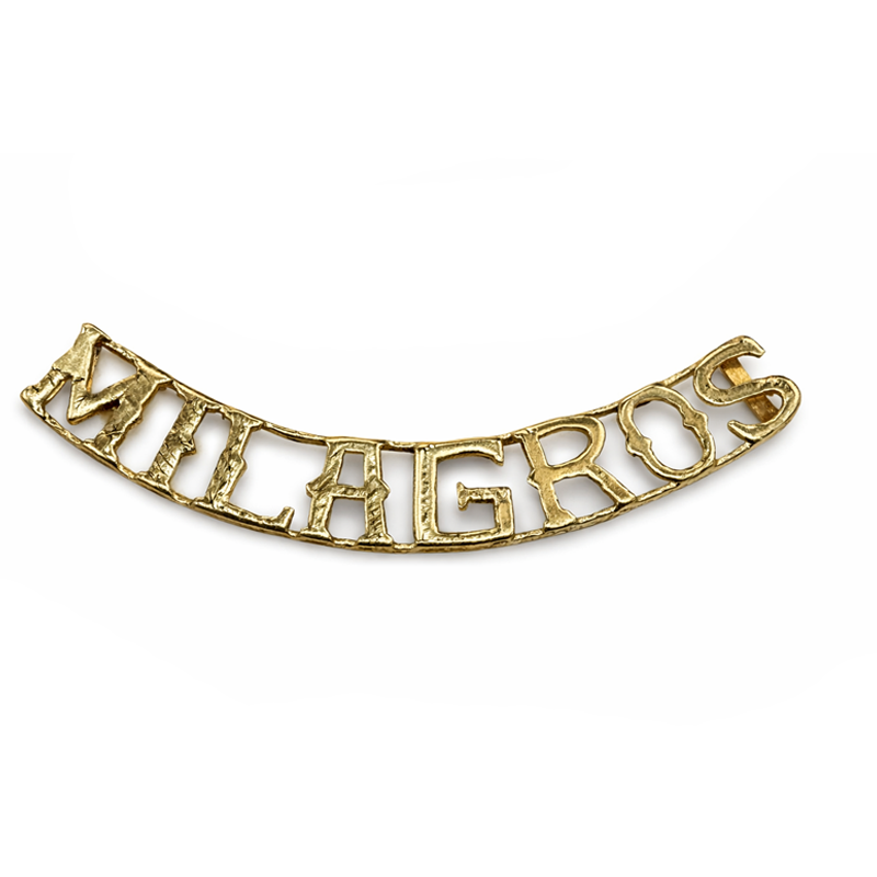 Colgante de Oro 18K personalizado "Milagros"