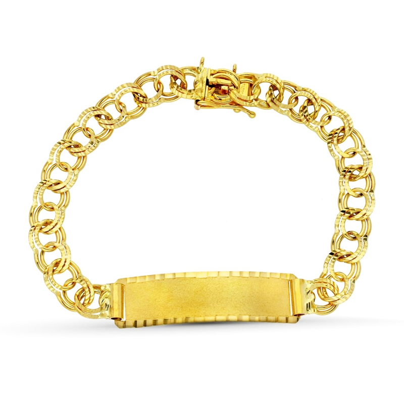 Pulsera esclava de oro amarillo Unisex (18g)