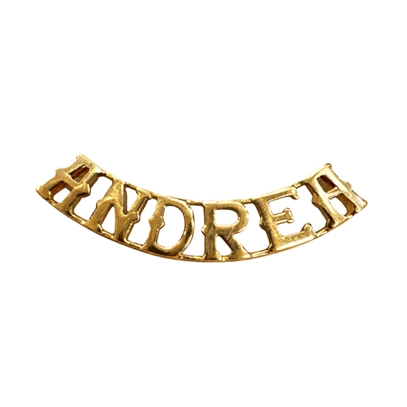 Colgante de Oro 18K personalizado "Andrea"