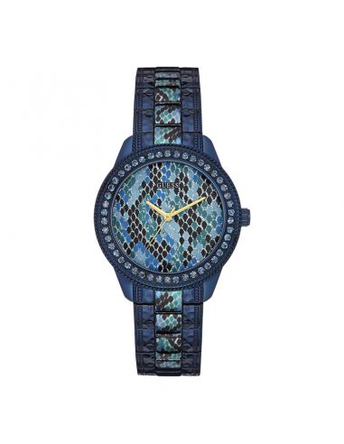 Gran Barrera de Coral Tercero Folleto Guess Reloj Mujer Azul Acero Inoxidable